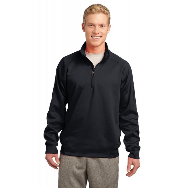 Sport Tek Mens Fleece Pullover Black