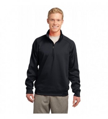 Sport Tek Mens Fleece Pullover Black