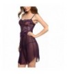 SimpleFun Womens Babydoll Lingerie Purple