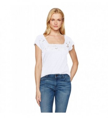 NYDJ Womens Optic White Small