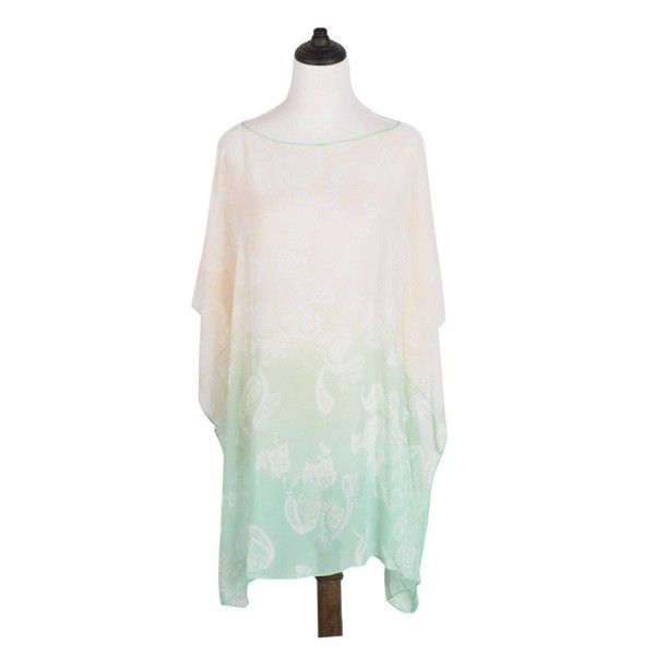 TrendsBlue Paisley Floral Chiffon Kimono