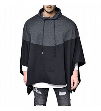 Misakia Irregular Sleeves Hooded Charcoal