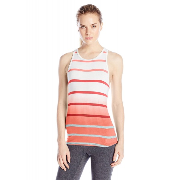 Pink Lotus Womens Stripe Muscle