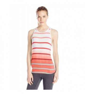 Pink Lotus Womens Stripe Muscle