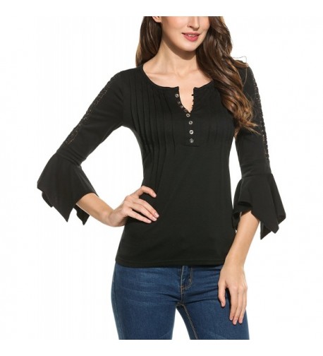 Zeagoo Women Sleeve Ruffles Fitted