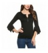 Zeagoo Women Sleeve Ruffles Fitted