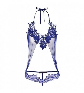 PEATAO Lingerie Halter Backless Bodysuit