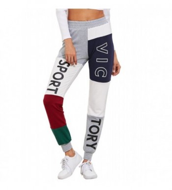 SweatyRocks Womens Lounge Sweatpants Printed