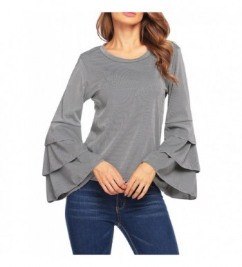 Beyove Womens Ruffle Sleeve Casual