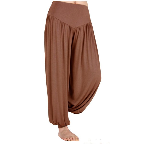 Women's Comfy Loose Pilates Yoga Pants Harem Pants With Elastic Wide ...