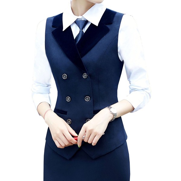 Vocni Breasted Lapels Uniform Waistcoat