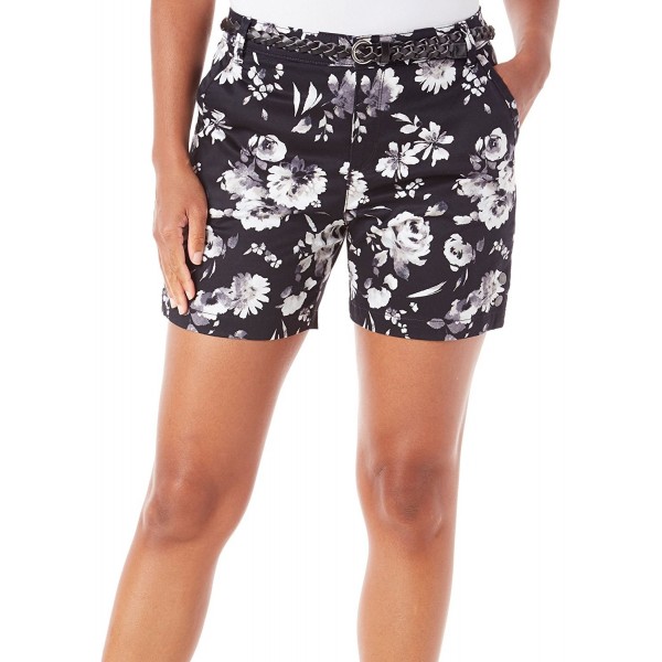 Gloria Vanderbilt Womens Sateen Shorts