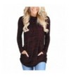 LOSRLY Casual Sweatshirt Kangaroo Pocket Wine