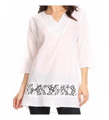 Sakkas 5299 V Neck Sleeve Crochet