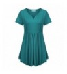 Helloacc Summer Sleeves Pleated Blouses