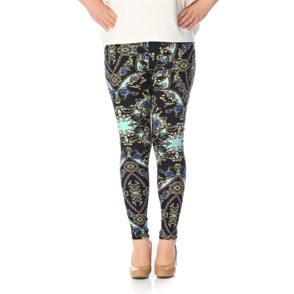 FATEMOONS Womens Printed Brushed Leggings