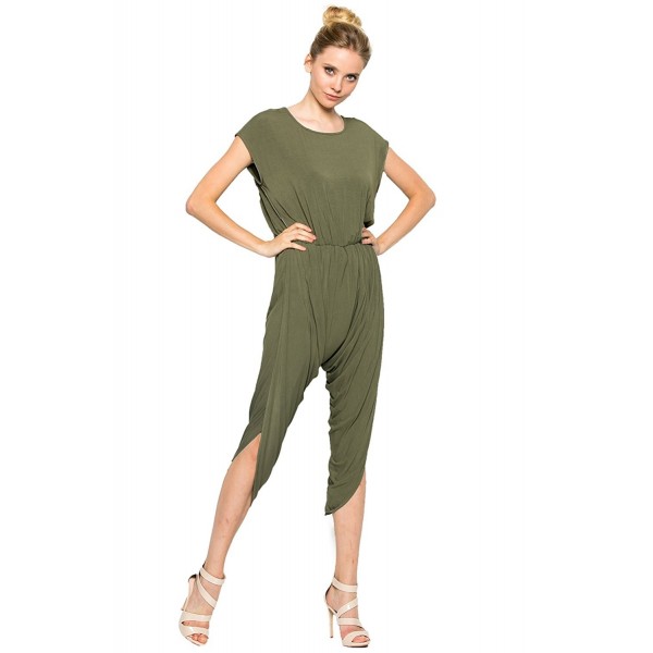 Annabelle Womens Short Sleeves Jumpsuit