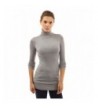 PattyBoutik Womens Turtleneck Sleeve Sweater