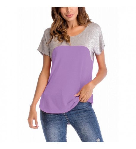 Adreamly Womens Casual Raglan Lavender