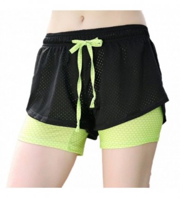 Womens Active Sport Shorts Green