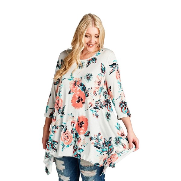 Oddi Womens Floral Swing Tunic