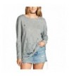 Womens Trendy Pullover Distressed 88_HGREY