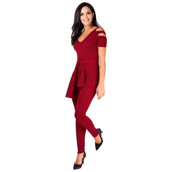 KRISP Cut Jumpsuit Wine 4639 WIN 12