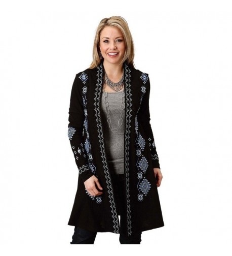 Roper Womens Embroidered Cardigan X Small