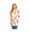 Frumos Womens Tunic Sleeve Flower