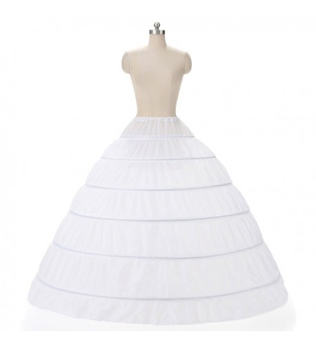 WOWBRIDAL Crinoline Petticoats Length Bridal