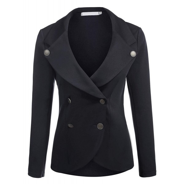 ELESOL Womens Peplum Blazer Jacket