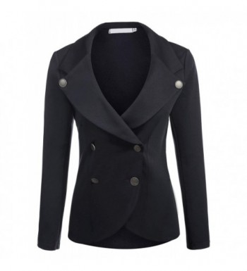 ELESOL Womens Peplum Blazer Jacket