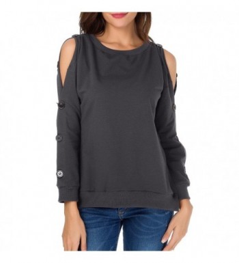 Sarin Mathews Shoulder Pullover Sweatshirts