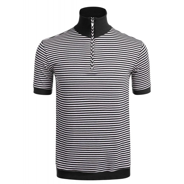 JINIDU Casual Sleeve Striped T Shirt