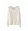 Floerns Womens Embroidery Pullovers Sweater