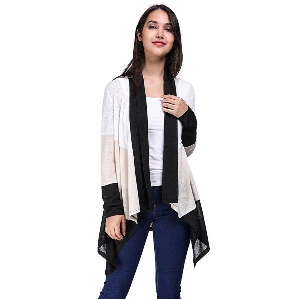 Fancyqube Womens Through Lightweight Cardigan