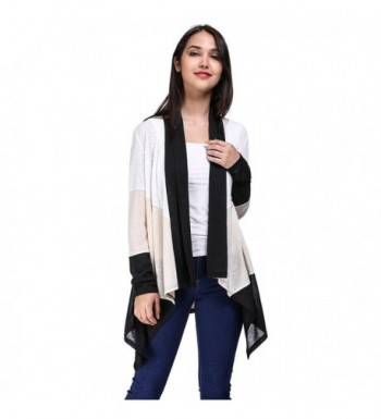 Fancyqube Womens Through Lightweight Cardigan