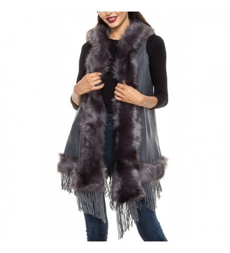 KAYLYN KAYDEN Womens Hooded Vest Cardigan