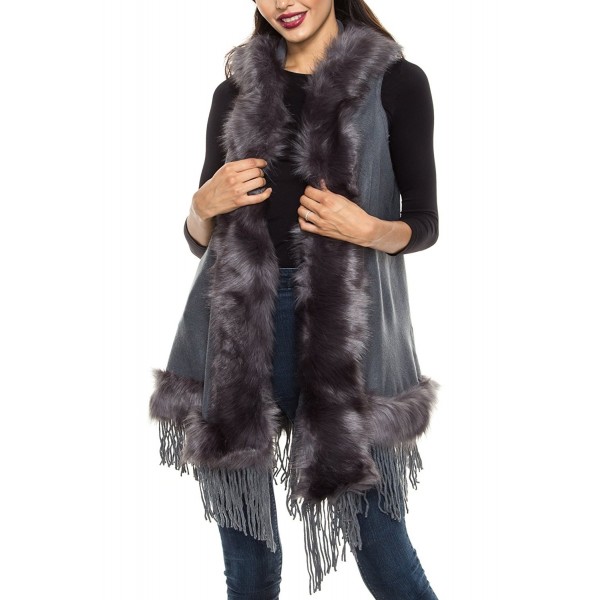 KAYLYN KAYDEN Womens Hooded Vest Cardigan