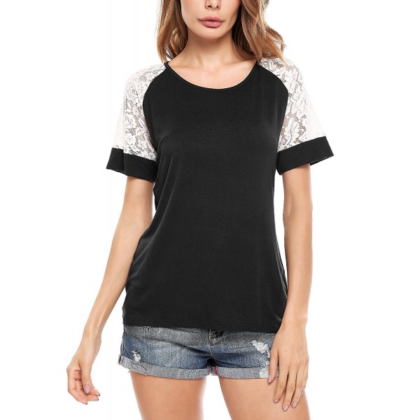 Zeagoo Womens Contrast Paneled T Shirt