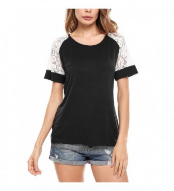 Zeagoo Womens Contrast Paneled T Shirt