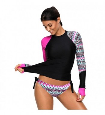 Cheap Designer Women's Rash Guards Shirts