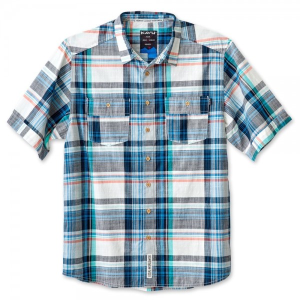 Men's Rumson Button Down Shirts - Pacific - C912JI9UZ5P