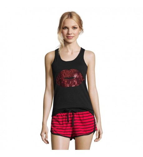 Sleep Womens Graphic Racerback Sleepwear