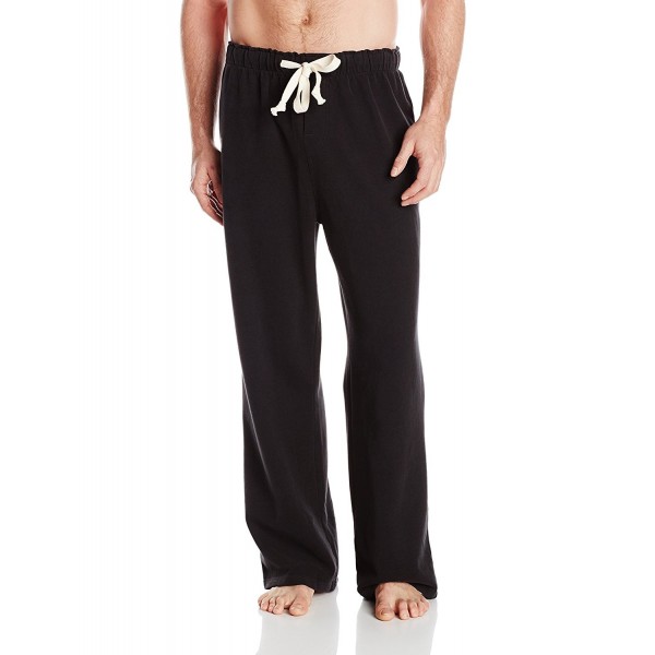 Men's LIG Fleece Lounge Pant (Night Black) - Night Black - CR11J1AUZXD