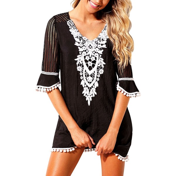 FIYOTE Kaftan Crochet Swimwear Medium