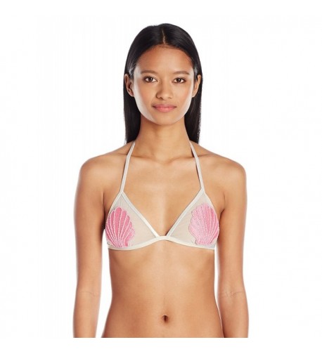 Bikini Lab Juniors Triangle Embroidered