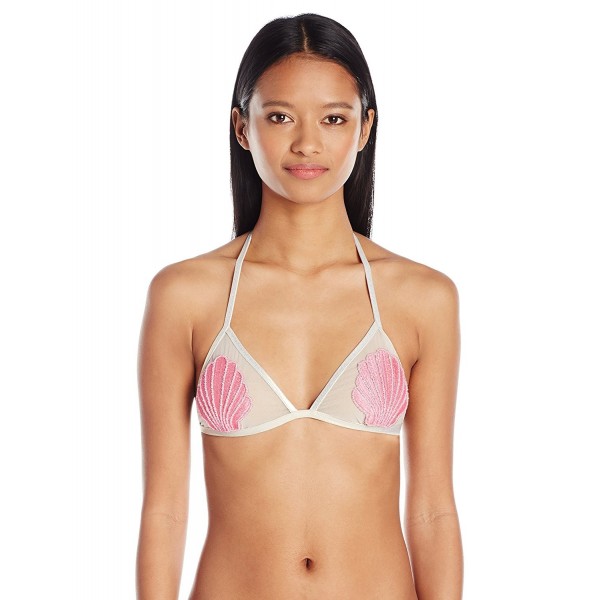 Bikini Lab Juniors Triangle Embroidered