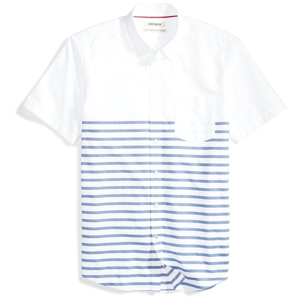 Goodthreads Standard Fit Short Sleeve Placed Stripe Stripes