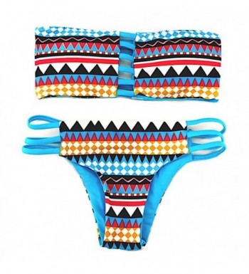 FLORAVOGUE Womens Reversible Printed Swimwear